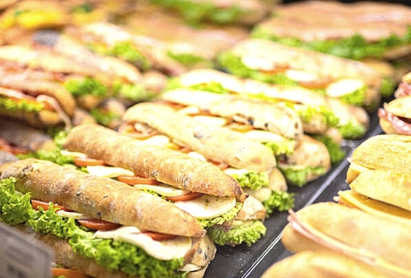 Assorted sandwich tray with various sub options from Ronzio's for Kidz Kastle parties