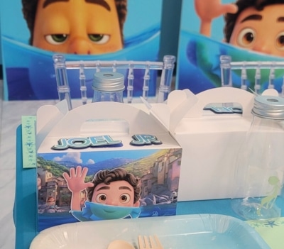Joel Jr Goodie Box from his party at Kidz Kastle